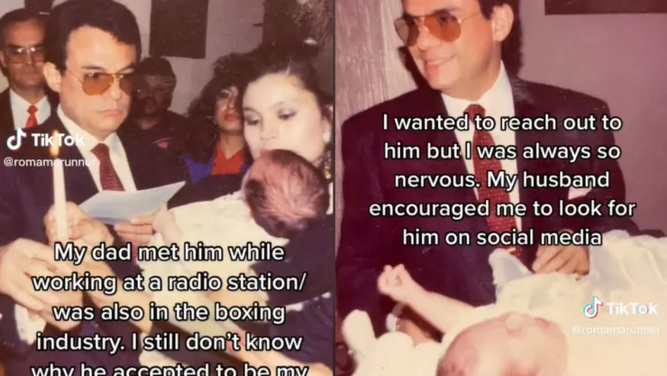 Mujer descubre que José José fue su padrino de bautizo y presume fotos