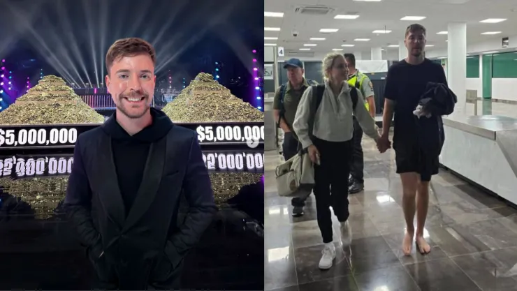 ¡Descalzo! Así fue captado el youtuber MrBeast llegando a Chetumal; ¿qué hace en México?