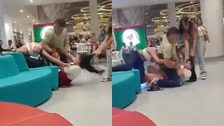 Mujeres protagonizan brutal pelea