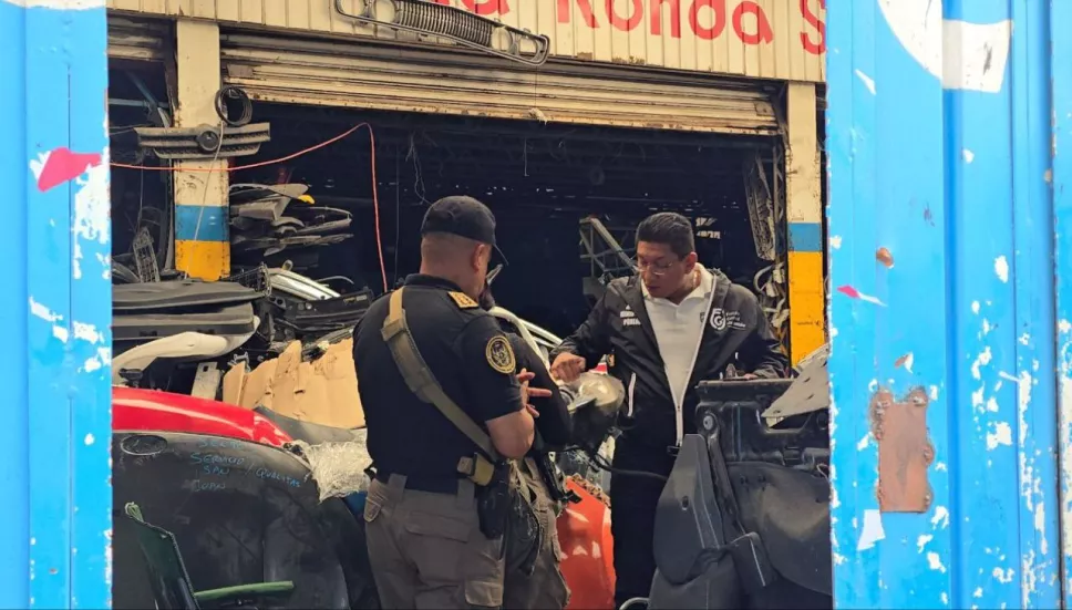Operativo contra el robo de autopartes en Peralvillo