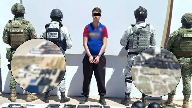 Aseguran arsenal y cámaras en domicilio de Culiacán