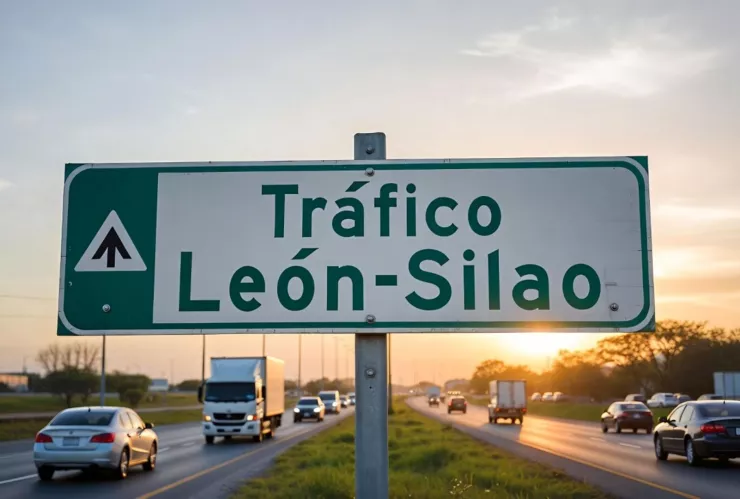 ¡TRÁFICO MUY PESADO en dos puntos distintos! Así está la carga vehicular en la carretera León-Silao hoy 23 de enero.jpg