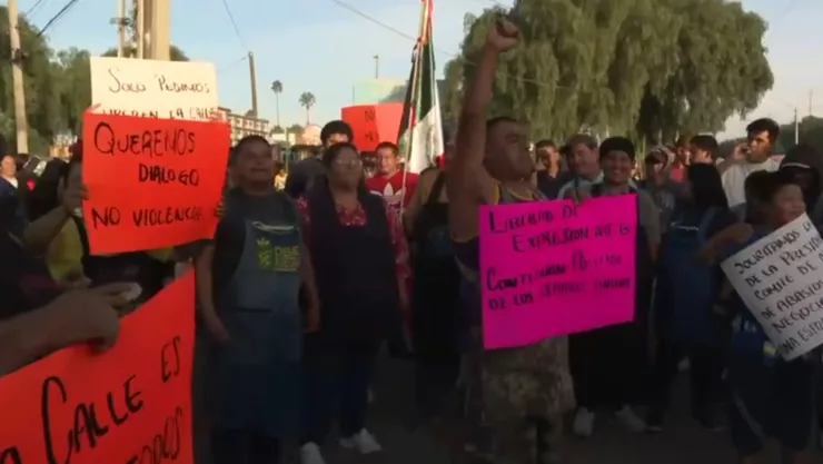Comerciantes de Mercado Negro, en León