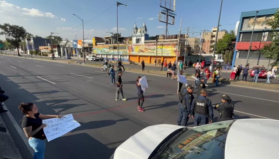 Calles cerradas por bloqueos en CDMX