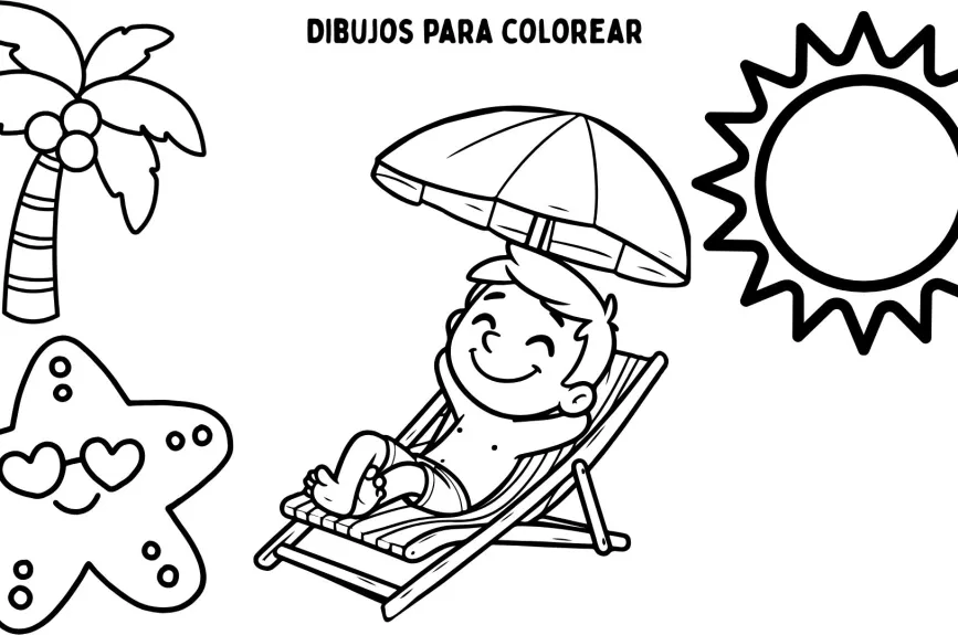 23 ideas de dibujos para colorear sencillos y bonitos... para niños y niñas: los puedes imprimir