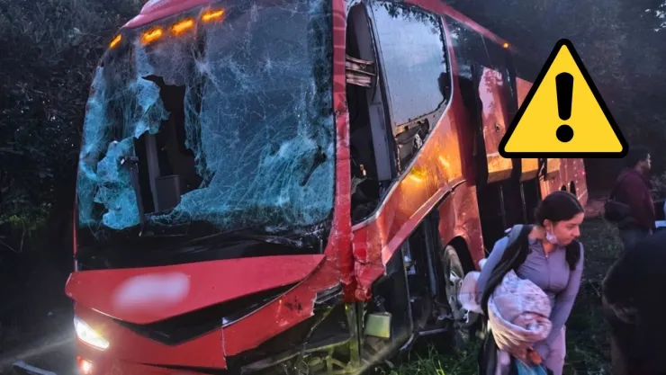 Video muestra las consecuencias del choque entre un autobús y un tractocamión en Veracruz