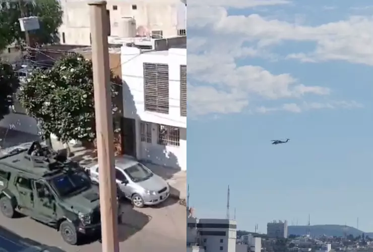 Fuerzas Armadas realizan operativo por tierra y aire en Culiacán, Sinaloa