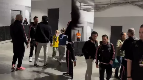 Chec Pérez y Lionel Messi, un encuentro en Las Vegas.jpg