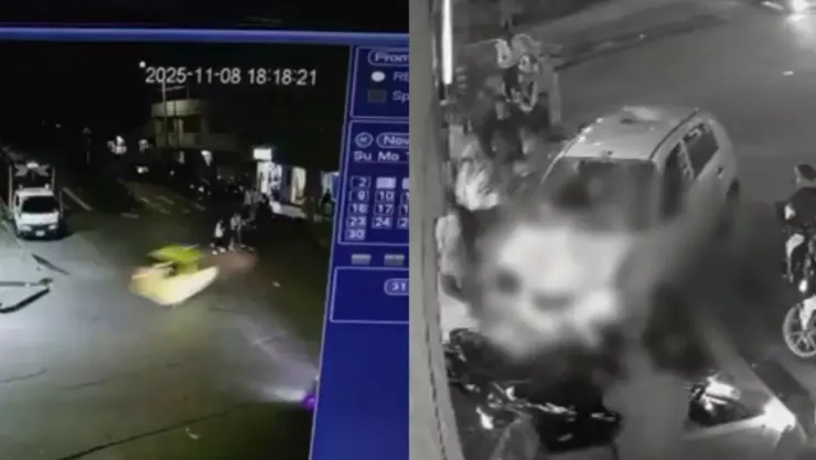 VIDEO FUERTE: Taxista ebrio arrolló hasta 11 personas tras accidente en Colombia