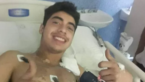 Joven al que le cayó un rayo en Argentina