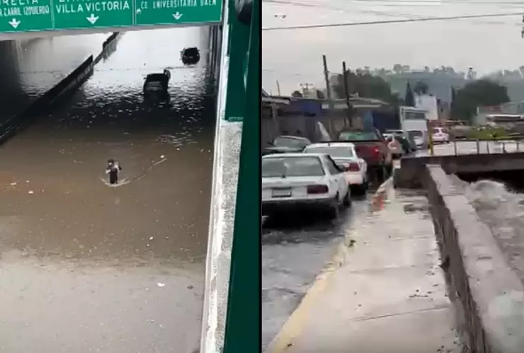 Fuertes lluvias en CDMX y Edomex, viernes 13 de septiembre