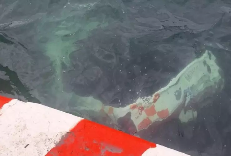 Camioneta cae al mar en Veracruz