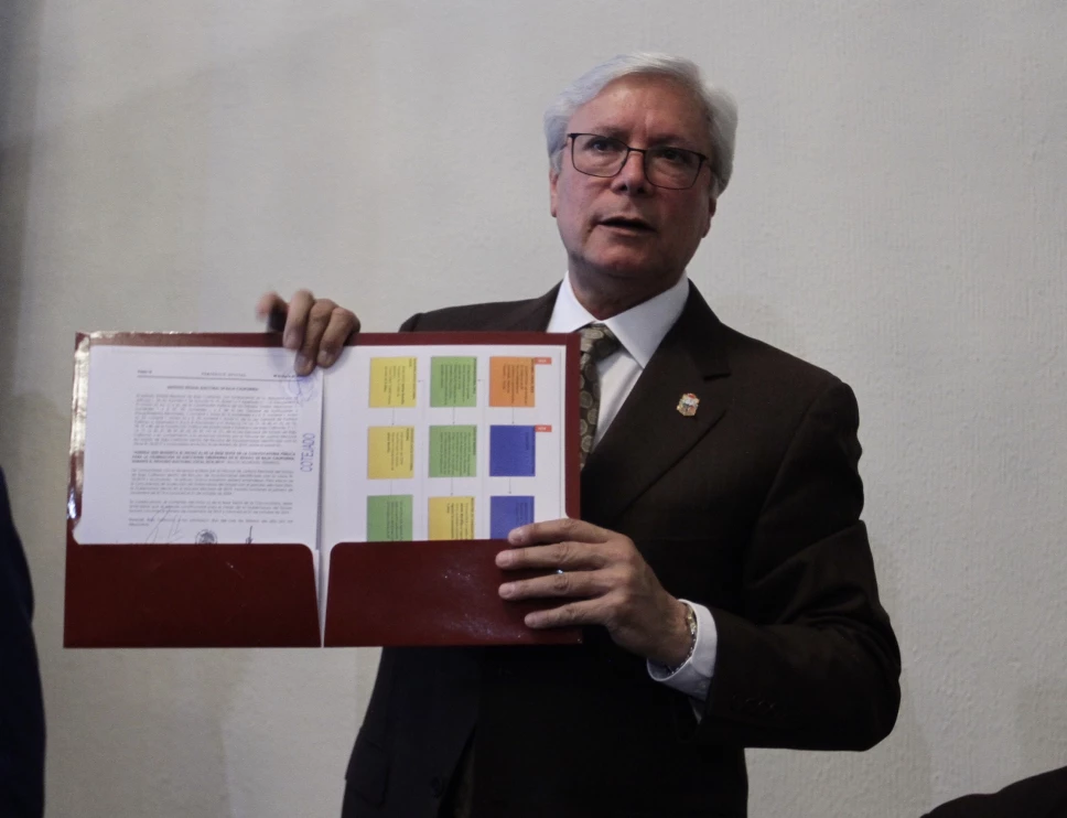 Jaime Bonilla en conferencia de prensa