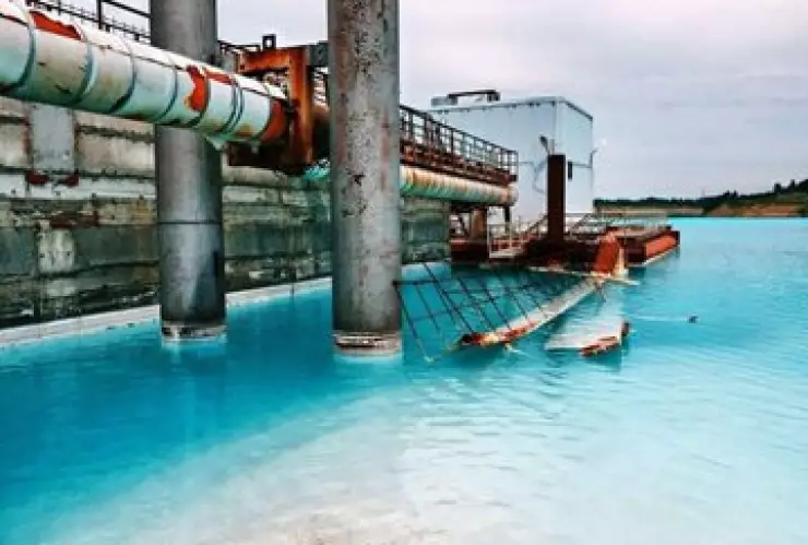 lago de de Novosibirsk, en Siberia, Rusia