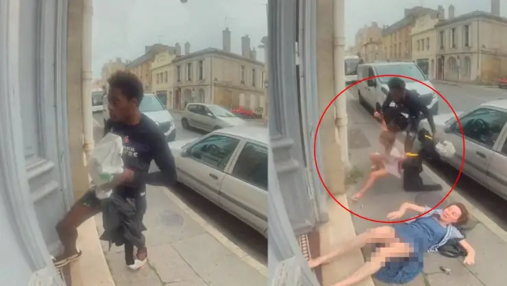 VIDEO: Intento de secuestro en Francia; sujeto saca a niña de su casa