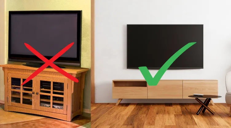 opciones para reemplazar el mueble de la televisión