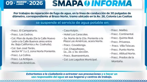 Smapa colonias sin agua Tuxtla Gutiérrez
