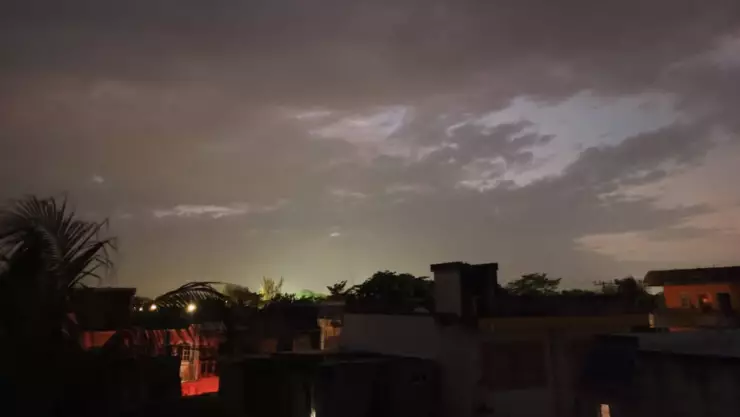 FOTOS: Así LUCE el cielo en Cozumel previo a la llegada del huracán Beryl hoy jueves 4 de julio de 2024