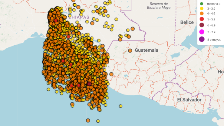 Sismos en Chiapas 3,000