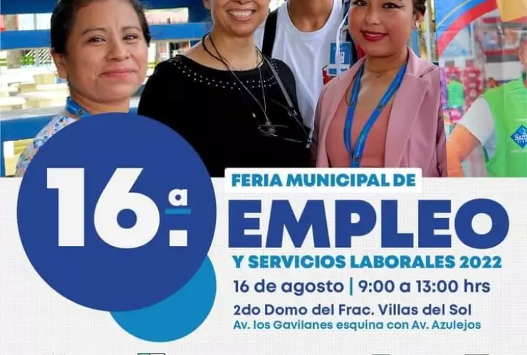 Anuncian Feria del Empleo y Servicios Laborales en Solidaridad