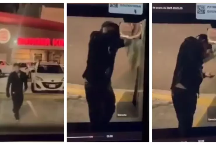 Ladrón termina herido y exhibido durante cristalazo a Cybertruck en Monterrey, NL