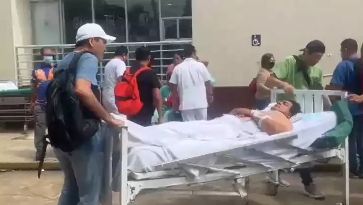 Evacuacion IMSS Coatzacoalcos.
