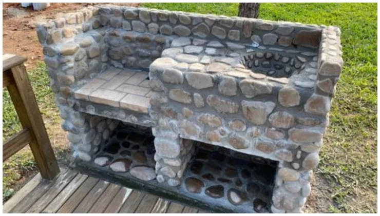 Asador en patio