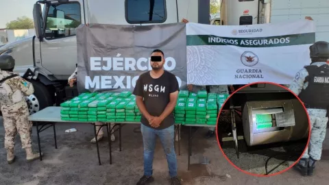 Decomisan tráiler cargado con cocaína y capturan al Jefe de Logística del Cártel de Sinaloa