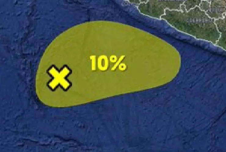 Aparece zona de baja presión con probabilidad para desarrollo ciclónico; aquí su ubicación.jpg
