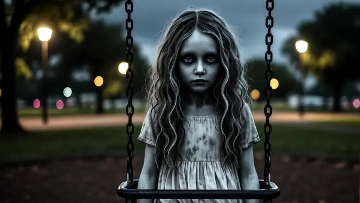 Fantasma de niño en parque de Cosamaloapan, Veracruz