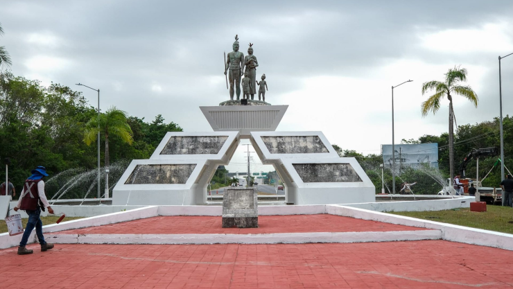 Rehabilitan Glorieta del Mestizaje en Chetumal; así lucirá la entrada y salida de la ciudad.jpg