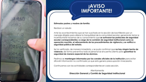 Mensaje escuela Veracruz