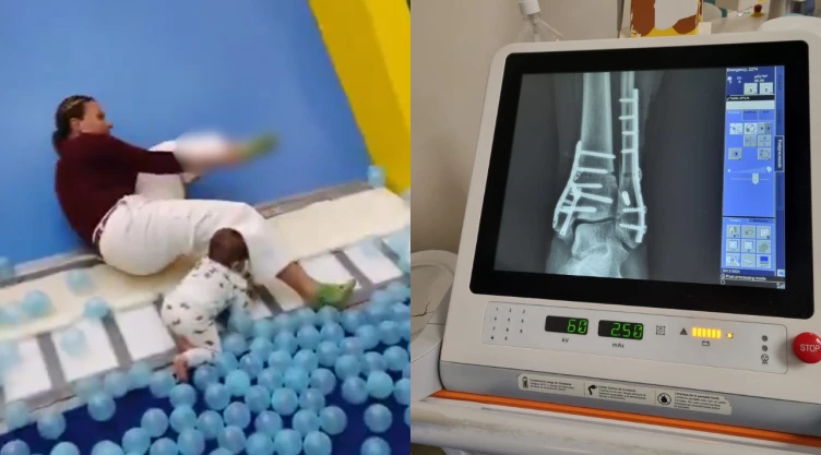 Mujer sufre accidente en juegos infantiles de plaza comercial de la CDMX