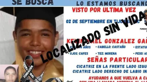 Restos hallados en canalización de Tijuana son de Kevin Yael González.