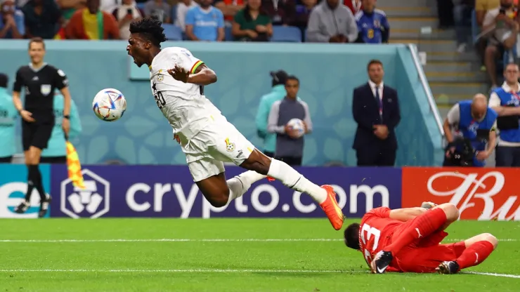Penal cometido por Rochet y Ghana con la oportunidad