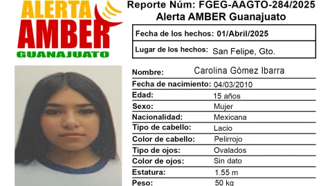 _Desaparecidos Guanajuato ¿Quién es Carolina Gómez Ibarra y qué sabemos de su desaparición en San Felipe.png