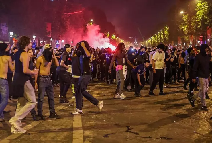 festejos aficionados del psg