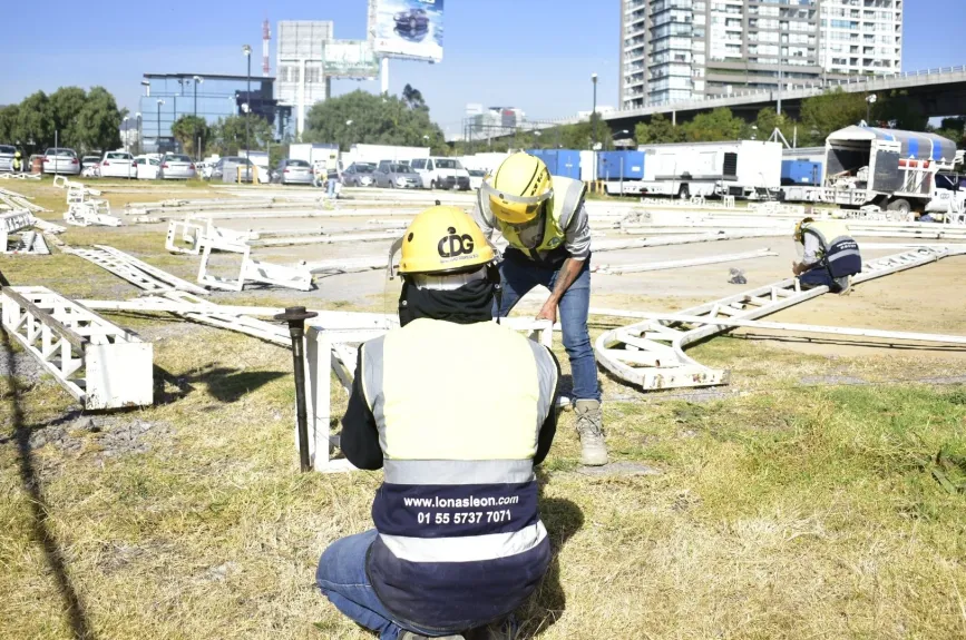 Así va la construcción del Centro de Acopio.