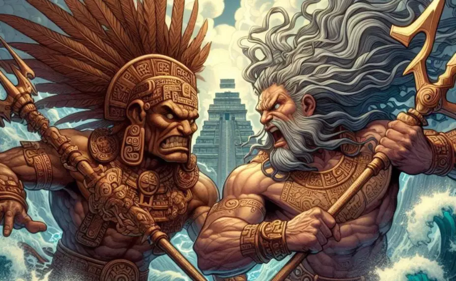 Esto se sabe de Chaac, el Dios Maya que los yucatecos dicen que peleará con Poseidón, a raíz de la aparición del Huracán Beryl.