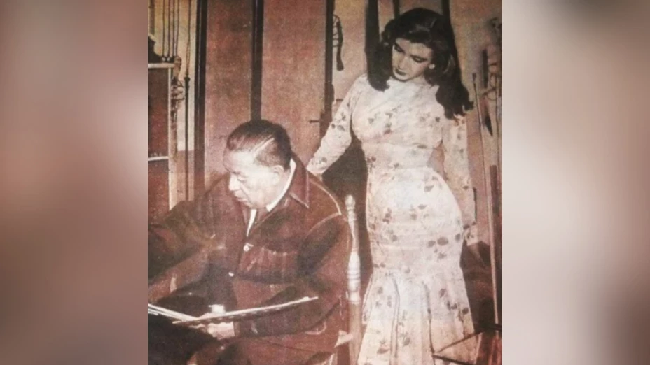 Irma Serrano _La Tigresa_ fue pintada por el mismo Diego Rivera