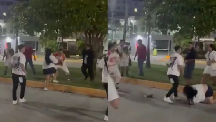 Botellazos y golpes en Cancún: difunden imágenes de altercado que genera reacciones en redes