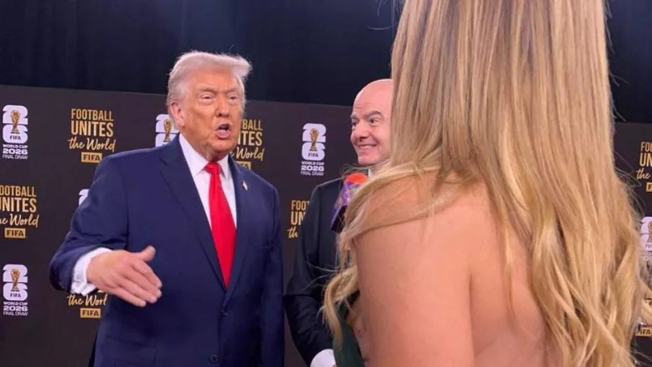 Donald Trump en el sorteo de la Copa Mundial 2026 de la FIFA