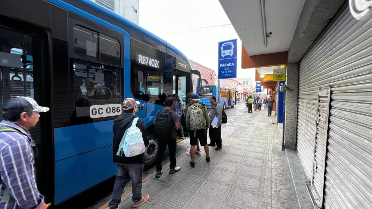 Paraderos en el Centro Histórico de Mérida: Así inició su reubicación este 31 de enero de 2025