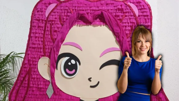 3 diseños de piñatas caseras de Mira de las Guerreras K-Pop, ideales para cumpleaños infantiles