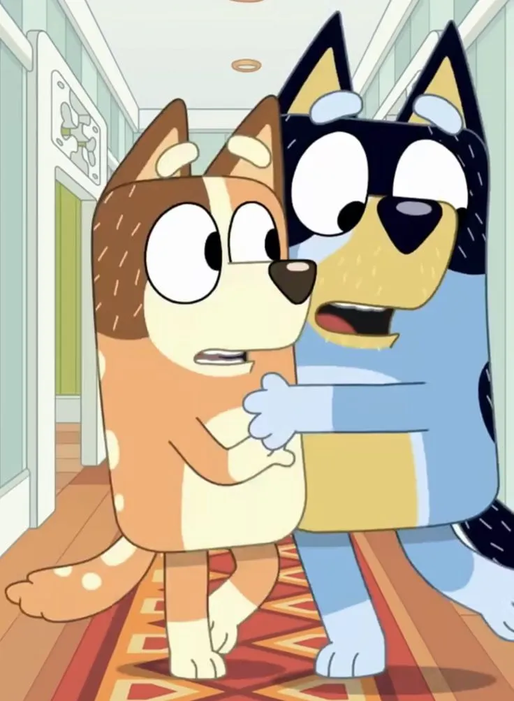 Bluey y Masha y el Oso