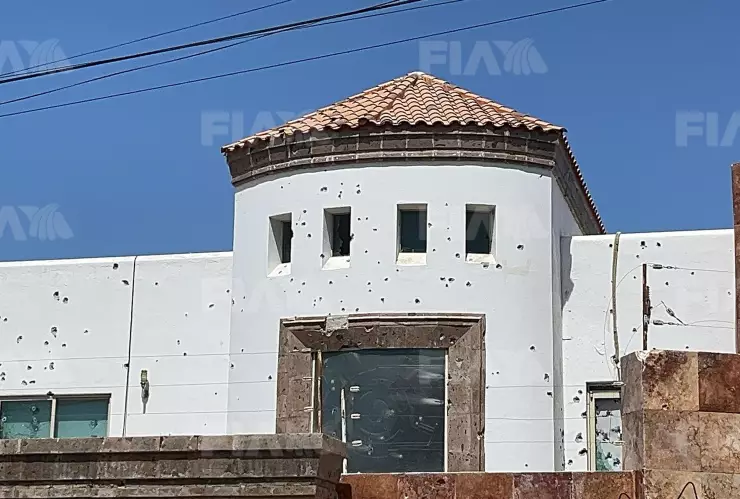 Casas baleadas en Colinas de San Miguel, Culiacán