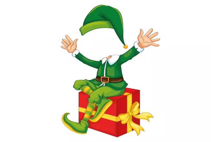 Plantillas para duendes navideños