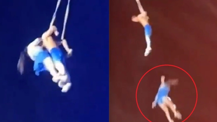 muere trapecista china