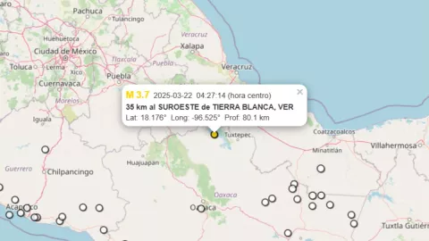 Sismo en Tierra Blanca