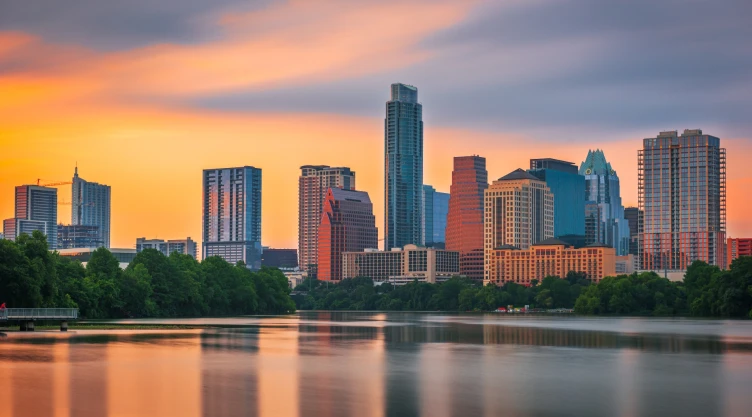 Vista de la ciudad de Austin, Texas